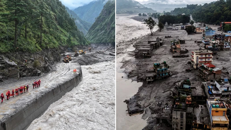নেপাল-চীন সীমান্তে আকস্মিক বন্যায় মৃতের সংখ্যা বেড়ে ১১৩০
