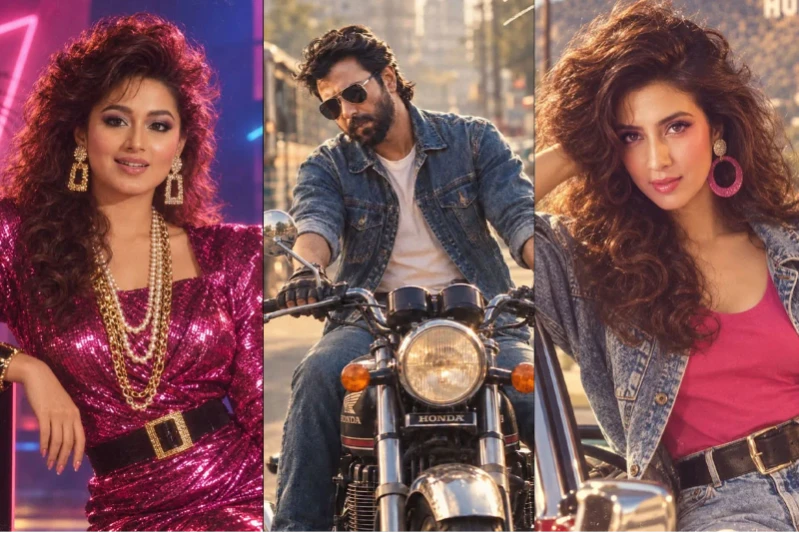 ৮০-এর দশকের ‘রেট্রো লুকে’ মজেছে সোশ্যাল মিডিয়া